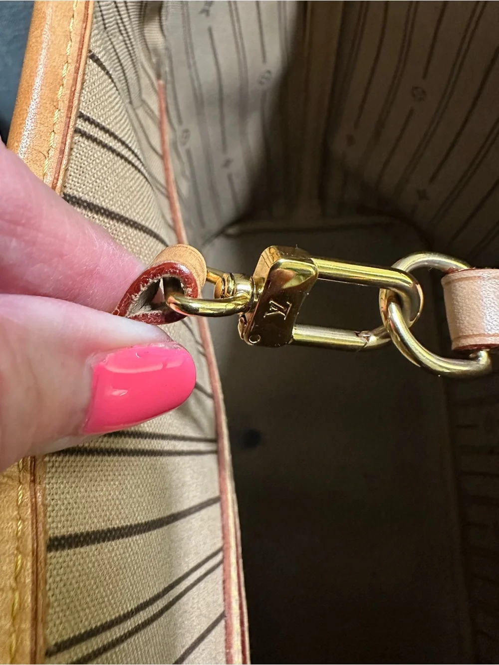 Louis Vuitton Monogram Neverfull Tote in Brown and Tan